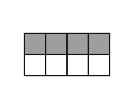 Gitter 2×4, 4 Felder