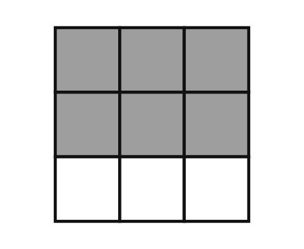 Gitter 3×3, 6 Felder
