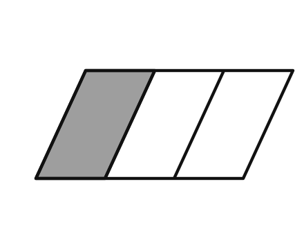 Parallelogramm, 1 von 3 Streifen