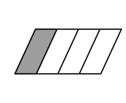 Parallelogramm, 1 von 4 Streifen