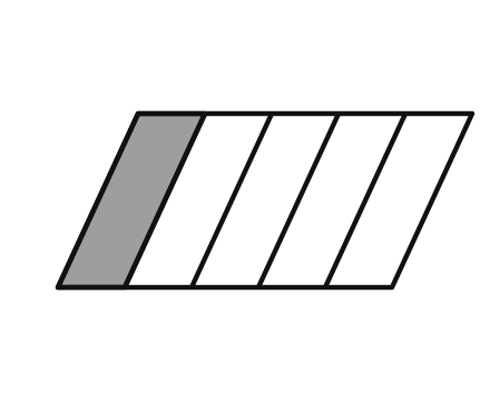 Parallelogramm, 1 von 5 Streifen