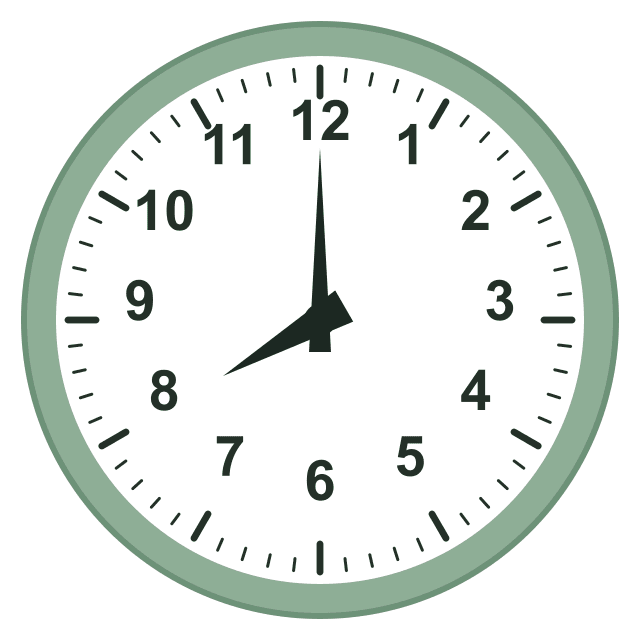 8.00 Uhr